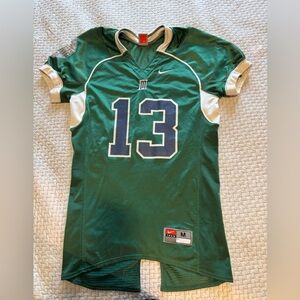 Vintage Game Worn Nike Team “The Machine” Green Football Jersey #13 Size Medium
